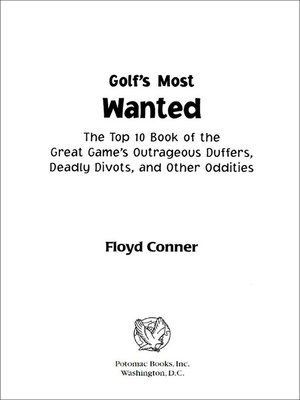 cover image of Golf's Most Wanted&#8482;